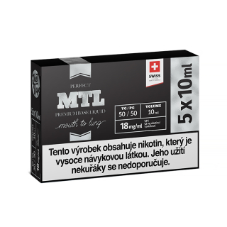 JustVape nikotinový booster MTL VG50/PG50 18mg 5x10ml